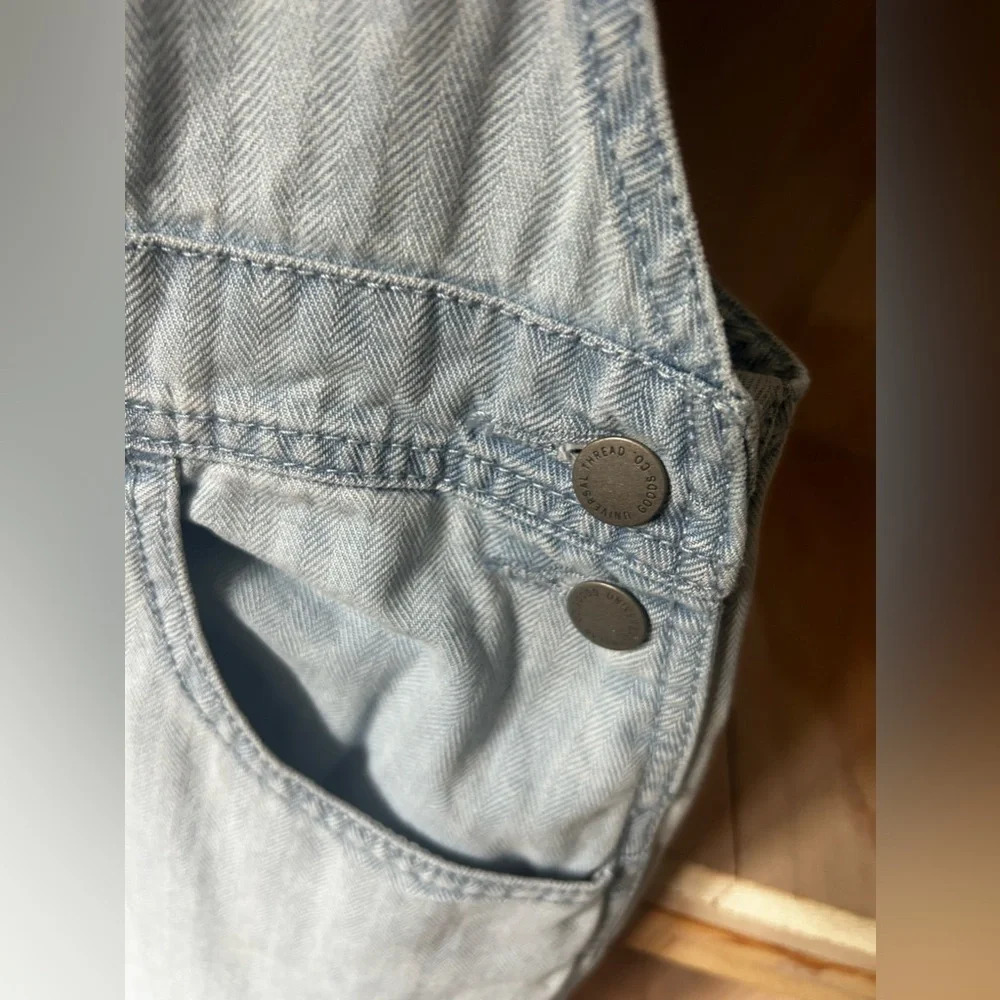 Universal Thread Light Wash Denim Overalls - Picture 8 of 11